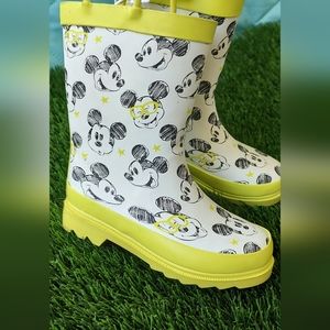 Mickey Mouse Boots Toddler Size 11  Rain Boots   Waterproof  New Disney